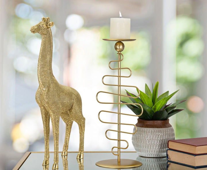 Goldene Giraffe Statue (Moderne Dekoration)