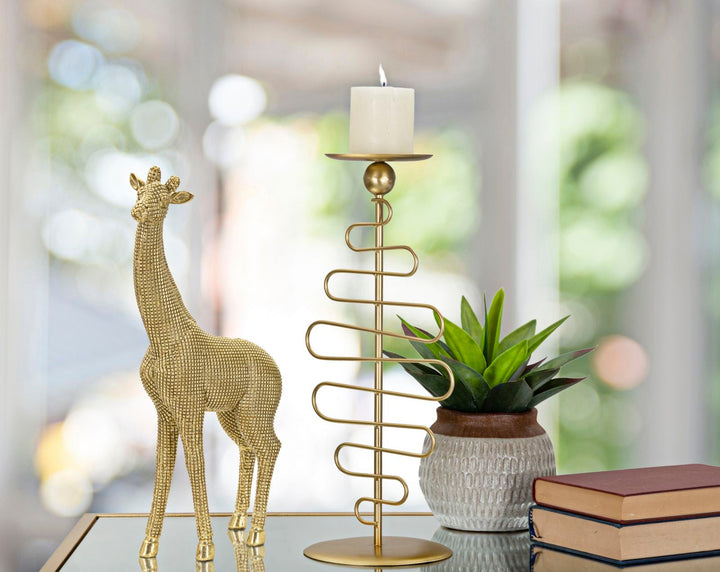 Goldene Giraffe Statue (Moderne Dekoration)