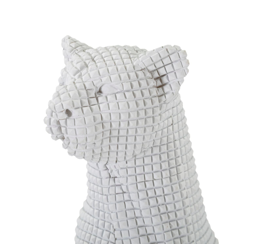 Weißer Leopard Statue (Moderne Dekoration)