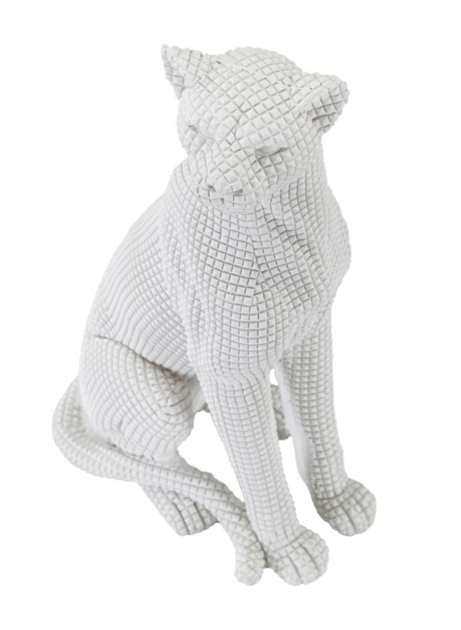 Weißer Leopard Statue (Moderne Dekoration)