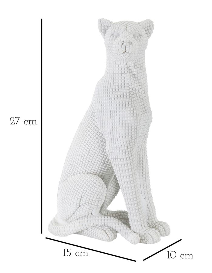 Weißer Leopard Statue (Moderne Dekoration)