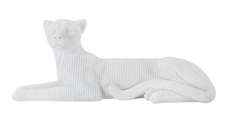 Weißer Leopard liegend (Moderne Dekoration)