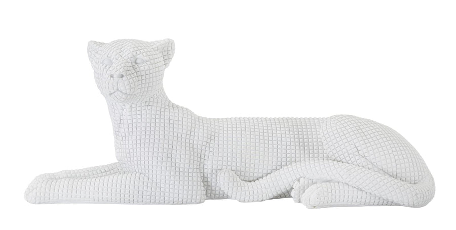 Weißer Leopard liegend (Moderne Dekoration)