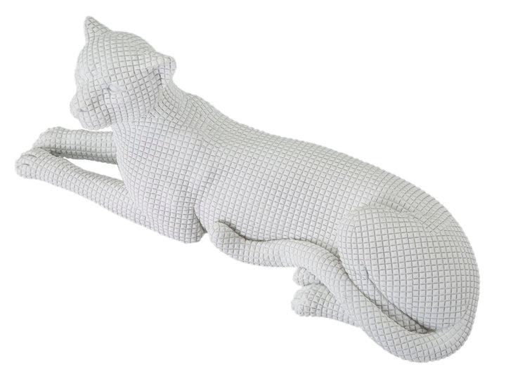 Weißer Leopard liegend (Moderne Dekoration)