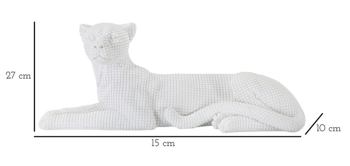 Weißer Leopard liegend (Moderne Dekoration)