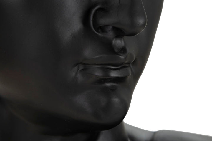 Schwarzer David Kopf Statue (Harz-Skulptur von Michelangelo)