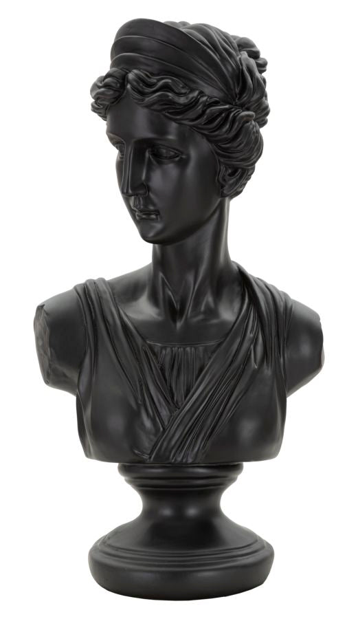 Schwarze Diana-Büste (Harz-Skulptur)