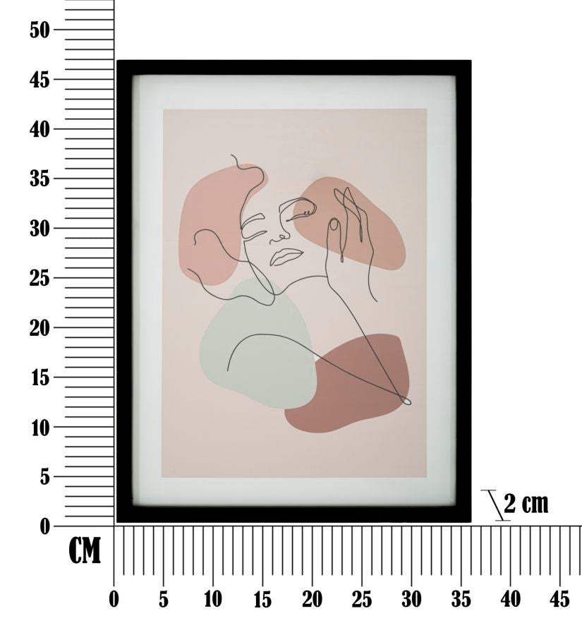 Moderne böhmische Malerei, die eine Frau darstellt