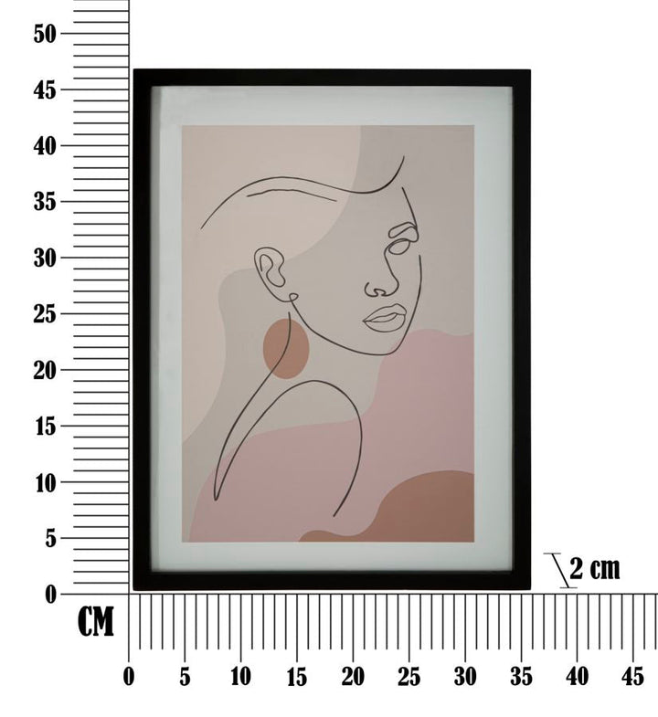 Moderne böhmische Malerei, die eine Frau darstellt