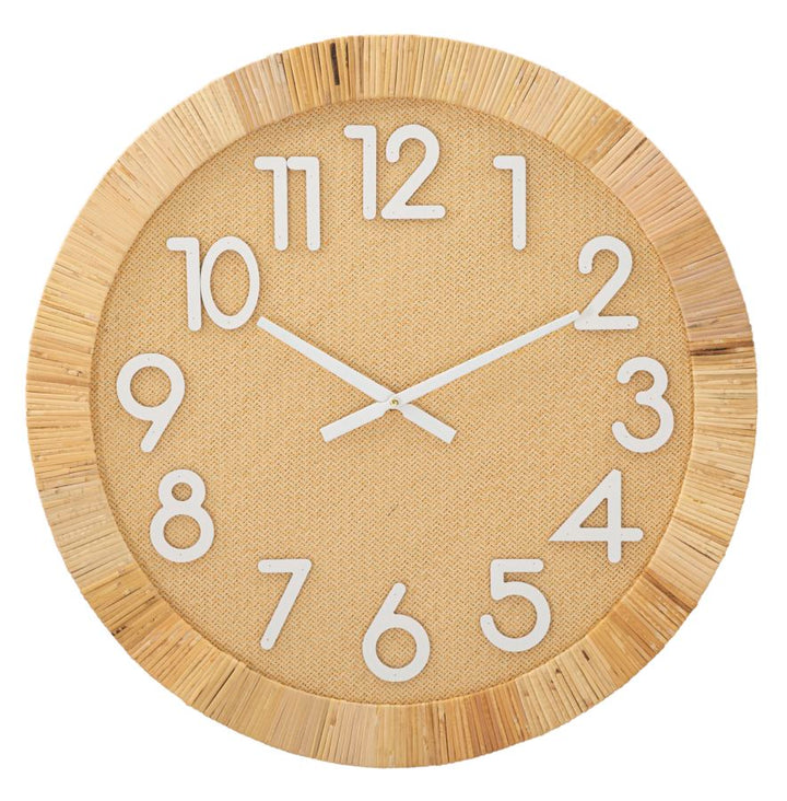 Moderne Wanduhr aus Holz