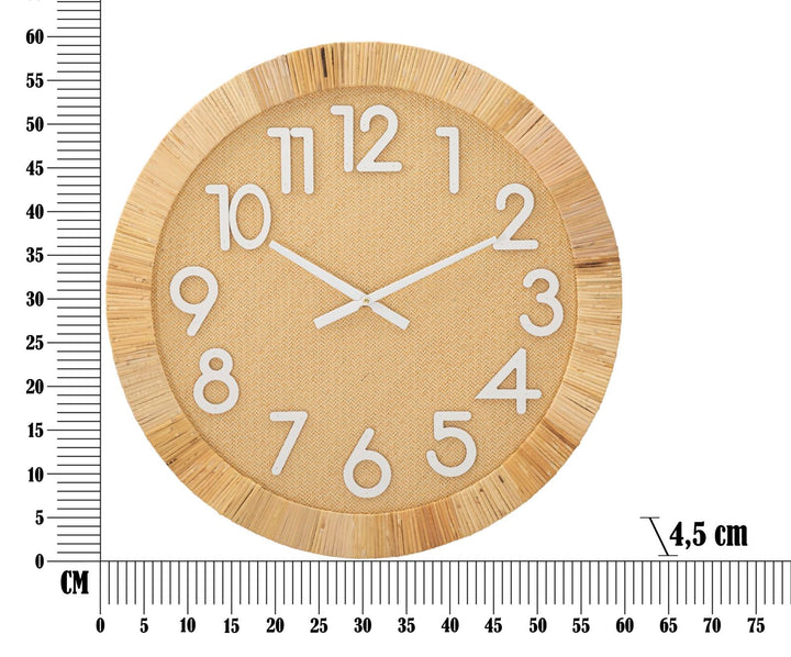 Moderne Wanduhr aus Holz
