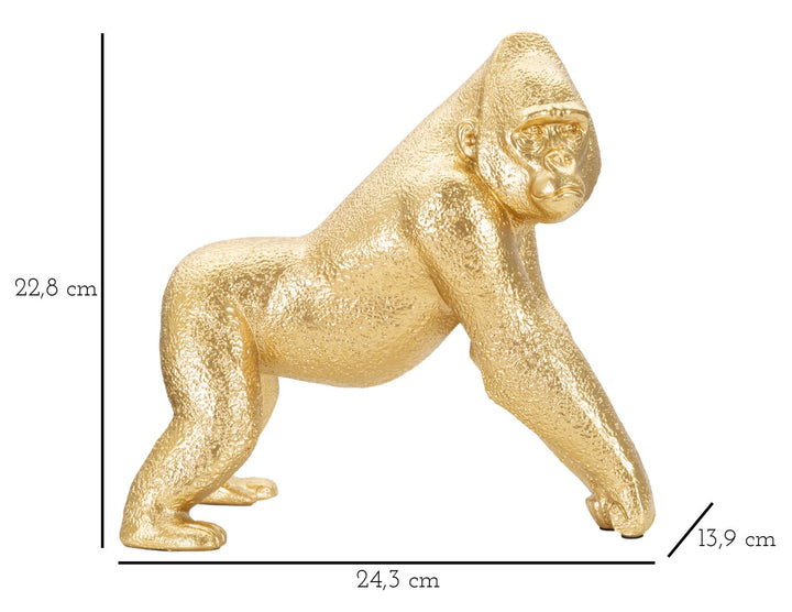Goldene Gorillastatue (Moderne Dekoration)