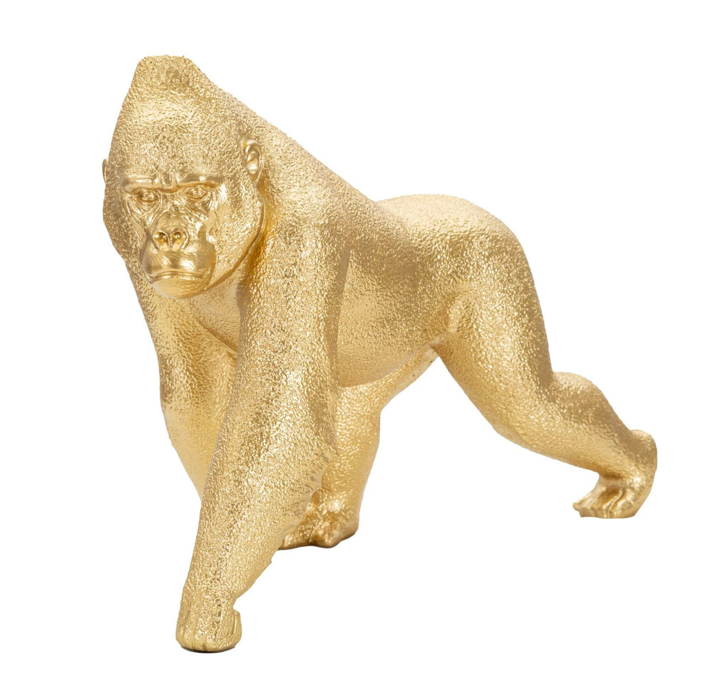 Goldene Gorillastatue (Moderne Dekoration)