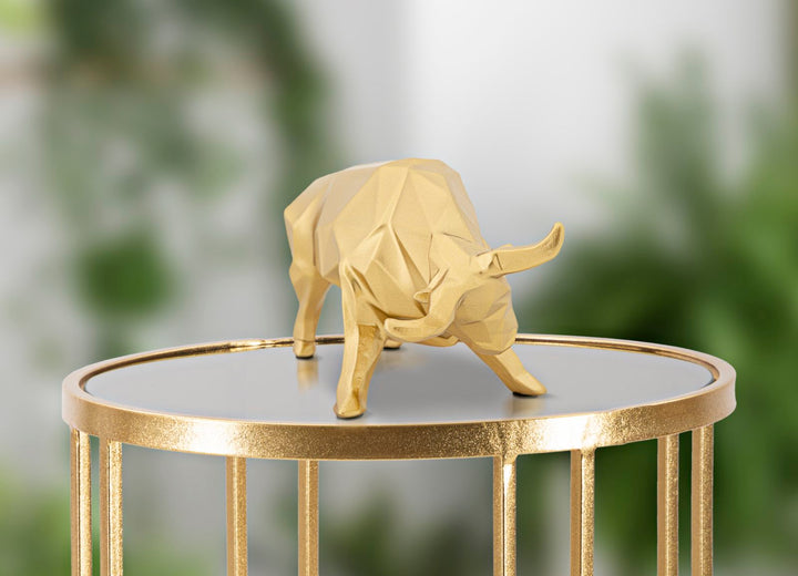 Goldener Stier Statue (Moderne Dekoration)