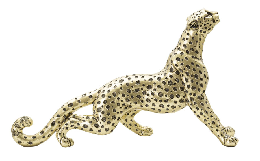 Goldene Leopardenstatue (Moderne Dekoration)