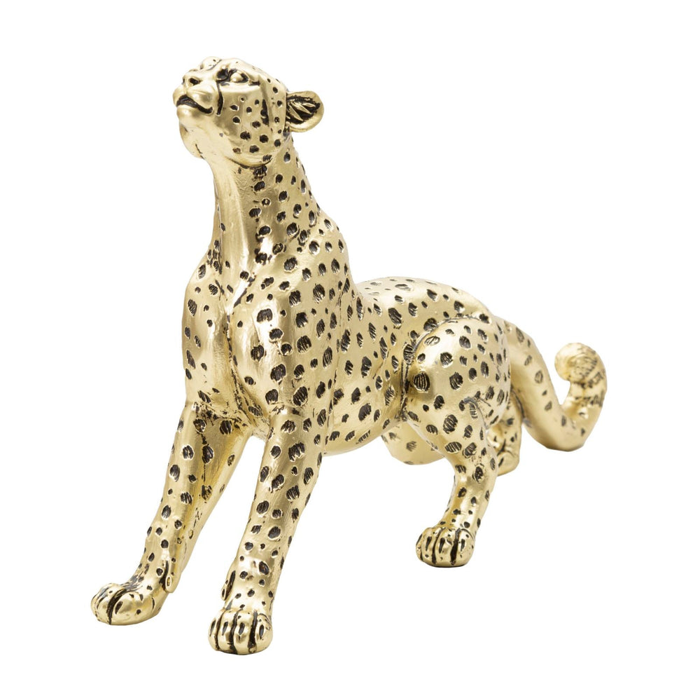 Goldene Leopardenstatue (Moderne Dekoration)