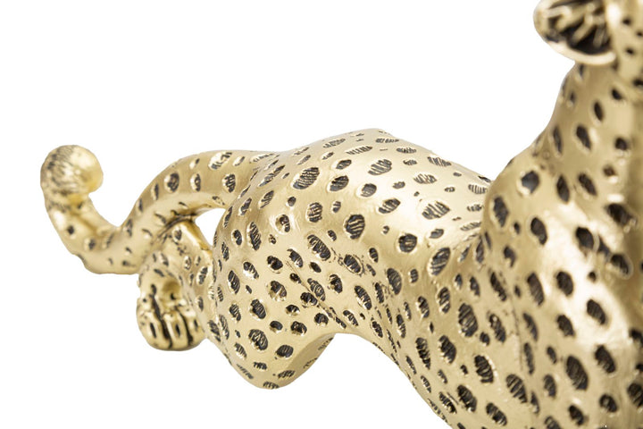 Goldene Leopardenstatue (Moderne Dekoration)