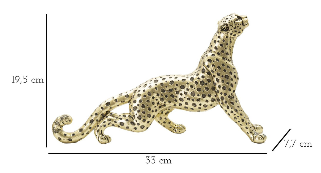 Goldene Leopardenstatue (Moderne Dekoration)