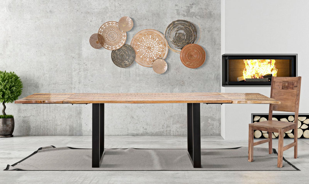 Ausziehbarer Holz Esstisch Edge Moderner Stil