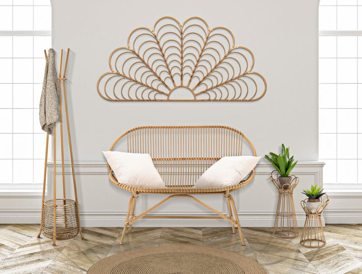 Hoher Rattan Vasenhalter Panama Tower Design