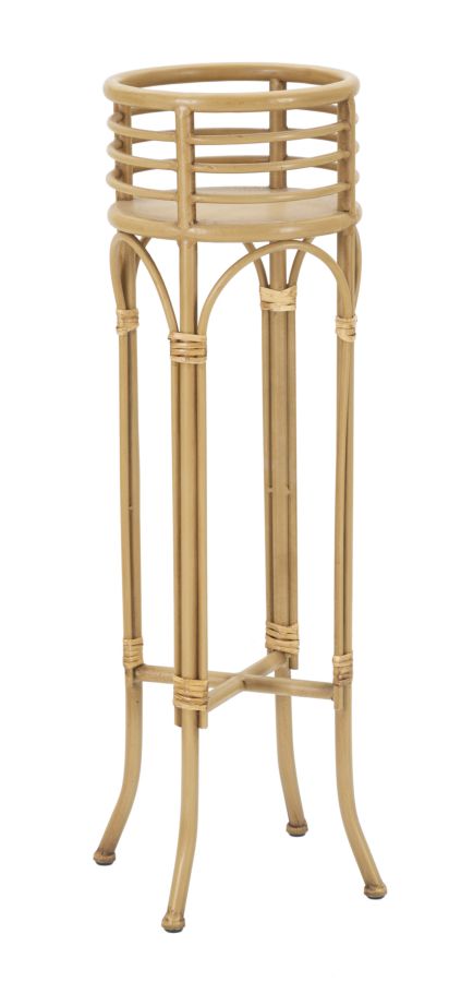 Runder Rattan Vasenhalter Mit Stand Panama Akzent