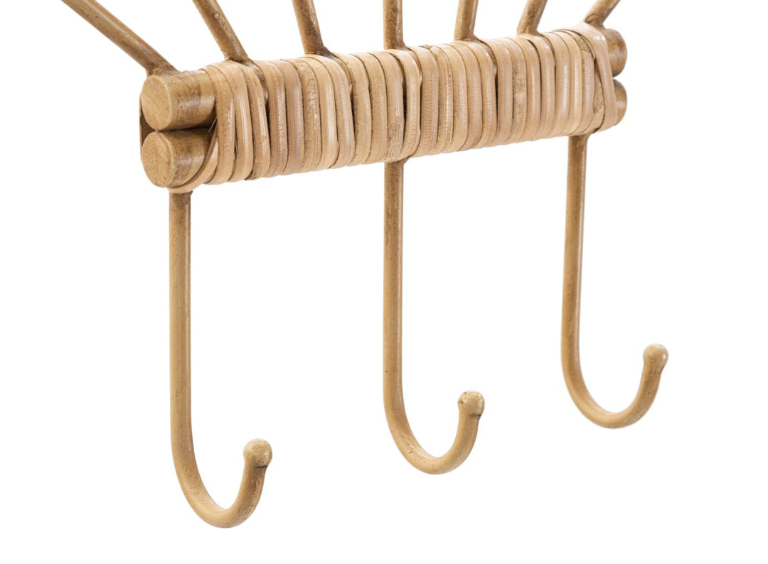 Wandhakenleiste Mit 3 Haken Panama Rattan Organizer