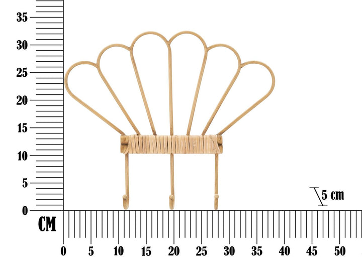 Wandhakenleiste Mit 3 Haken Panama Rattan Organizer