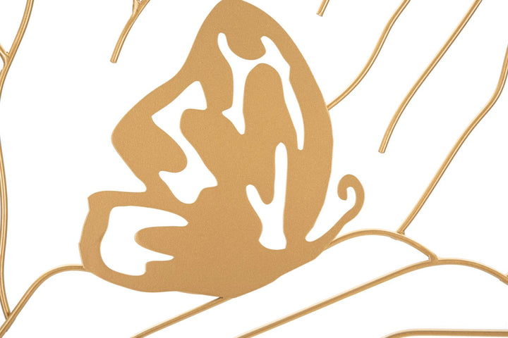 Moderne abstrakte weibliche Gesicht Gold Metall Wanddekoration