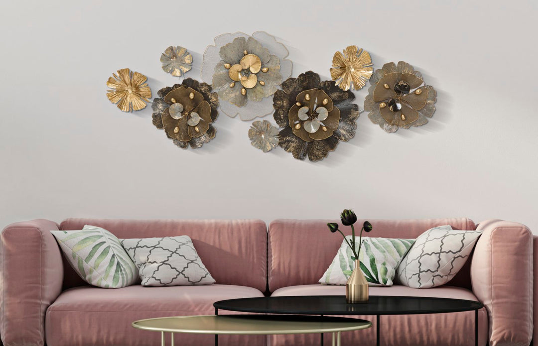 Metall Blume Wanddekoration