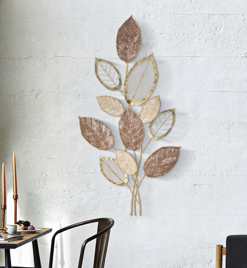 Metall-Blatt-Bouquet Wanddekoration