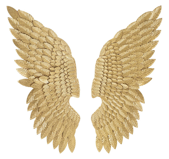Gold Farbe Metall Engelsflügel Wanddekoration