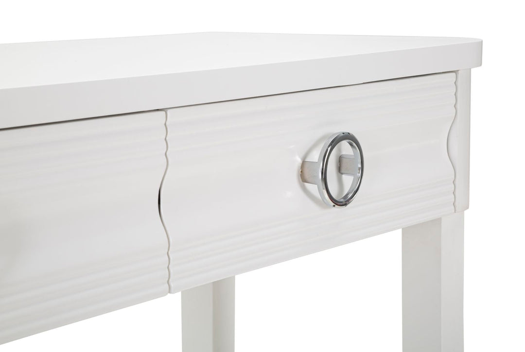 Weiss Holz Konsolentisch Mit Schubladen Shine Kollektion