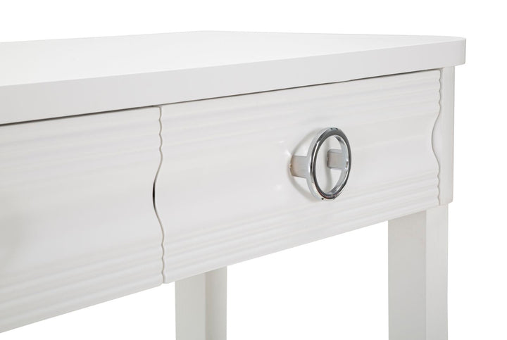 Weiss Holz Konsolentisch Mit Schubladen Shine Kollektion