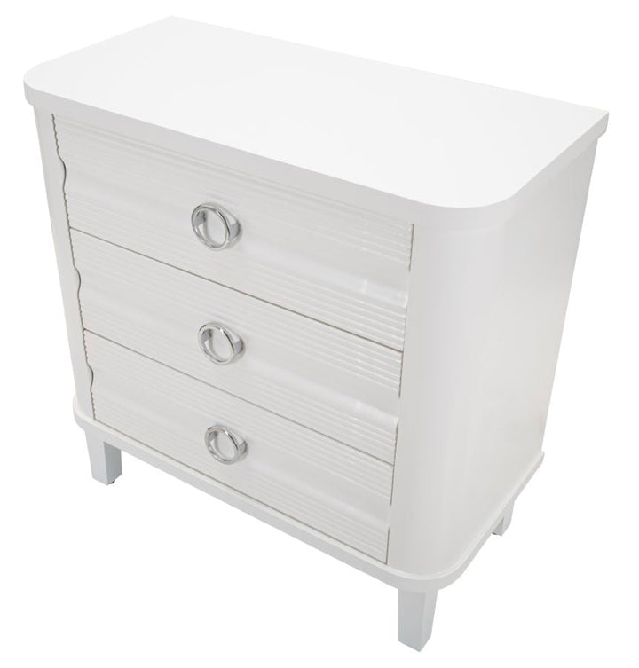 Weiss Holz Kommode Mit Schubladen Shine Schlafzimmer