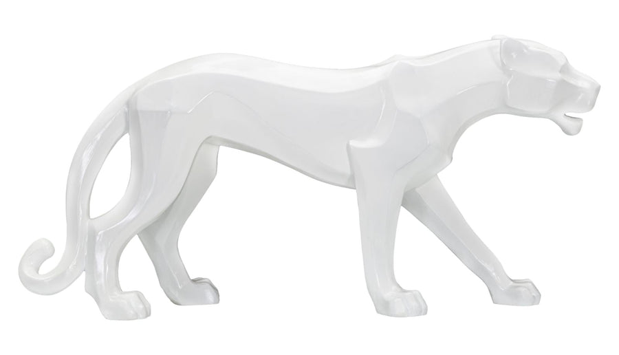Weißer Panther Statue (Moderne Dekoration)