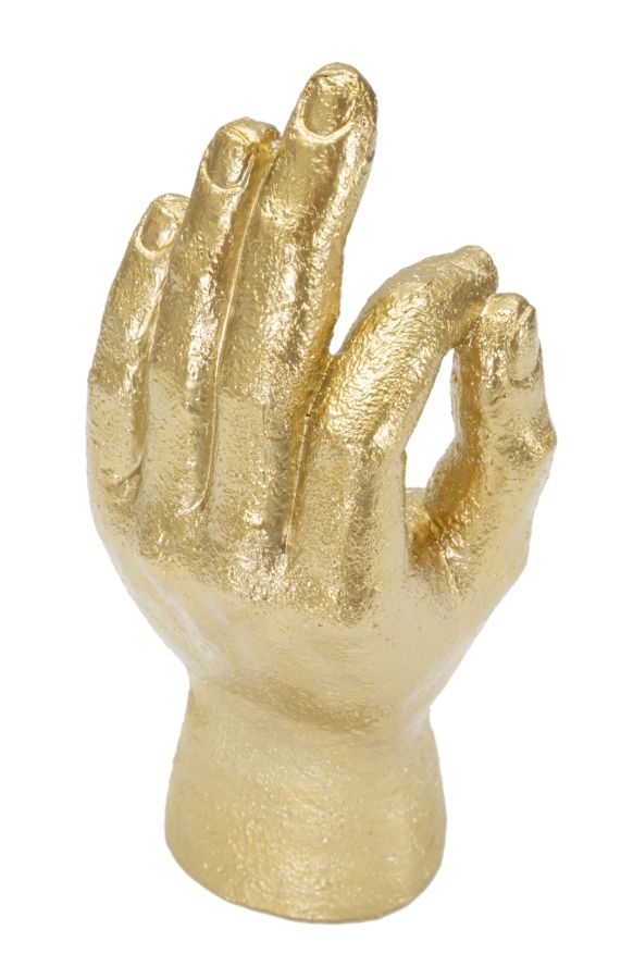 Gold OK Handdekoration (Moderne Skulptur)