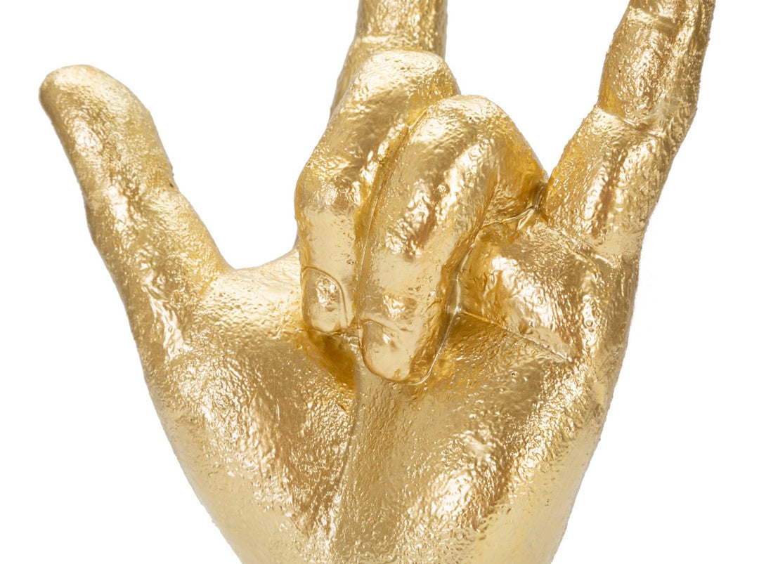 Gold Rock and Roll Hand Statue (Moderne Dekoration)