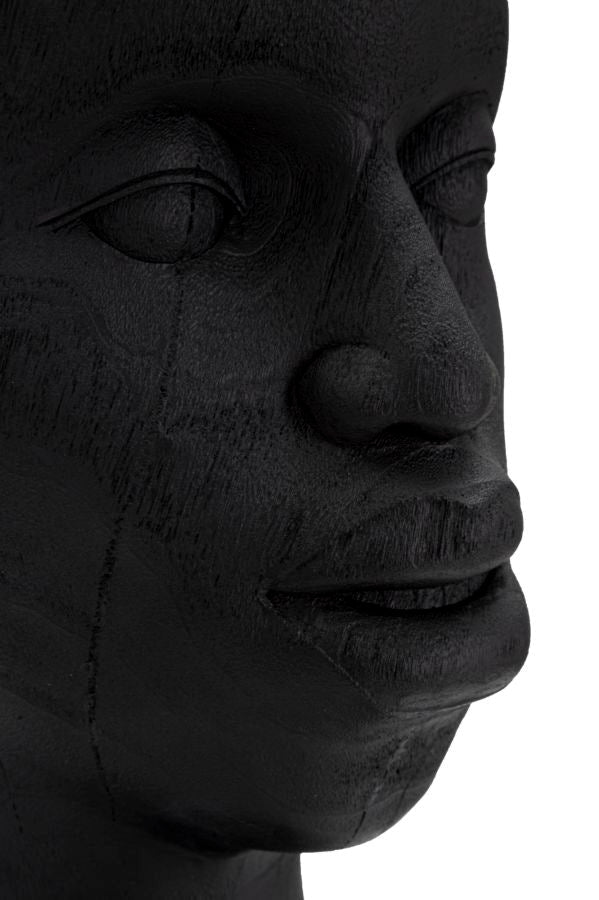Afrikanische Männliche Büste Statue (Moderne Dekoration)