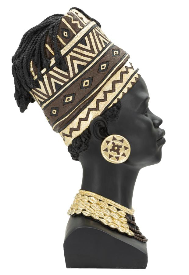 Afrikanische weibliche Büste (Moderne Dekoration)