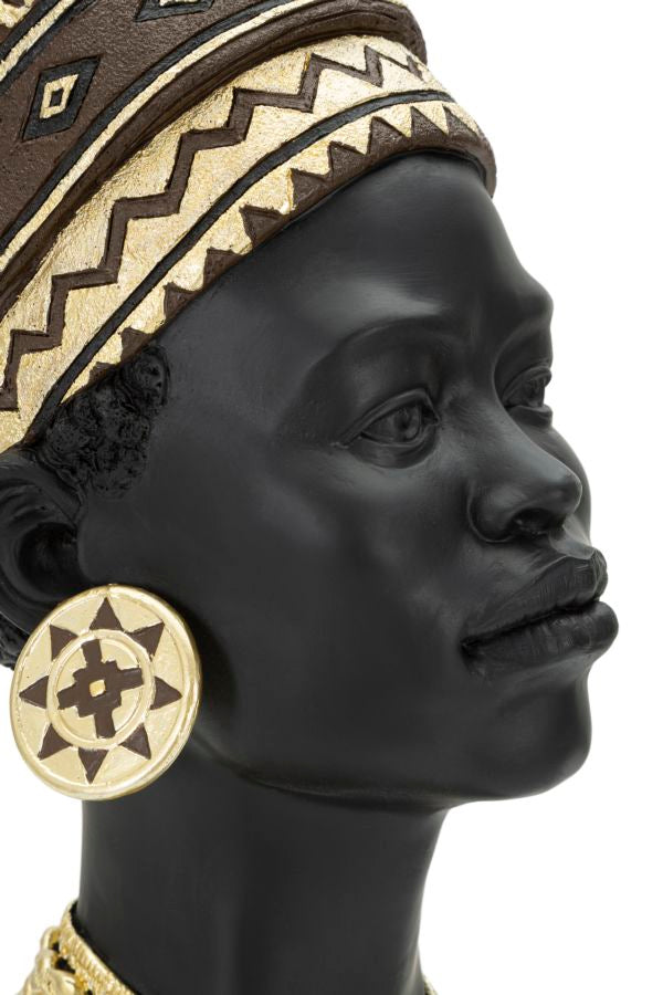 Afrikanische weibliche Büste (Moderne Dekoration)