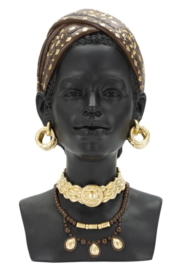 Afrikanische weibliche Büste (Moderne Dekoration)