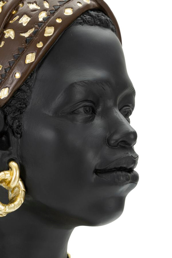 Afrikanische weibliche Büste (Moderne Dekoration)