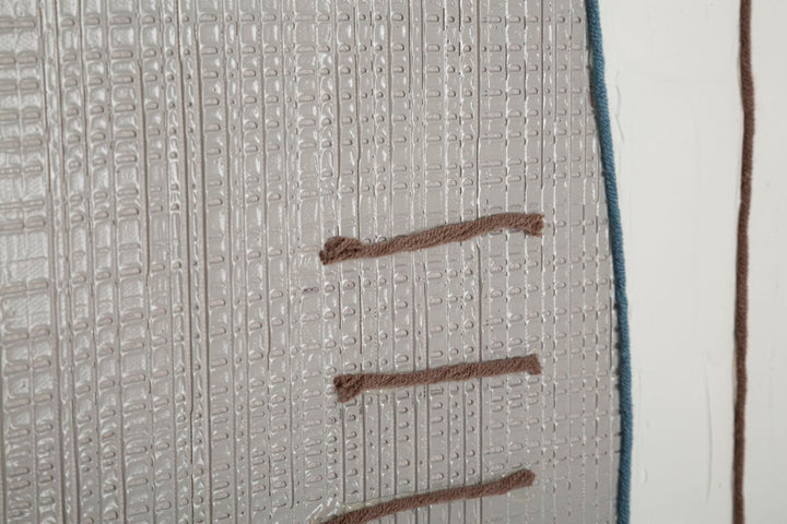 Braunes modernes böhmisches geometrisches Gemälde