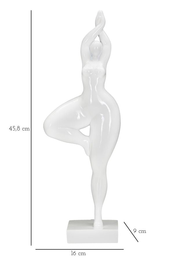Weiße volle weibliche Statue (Moderne Dekoration)