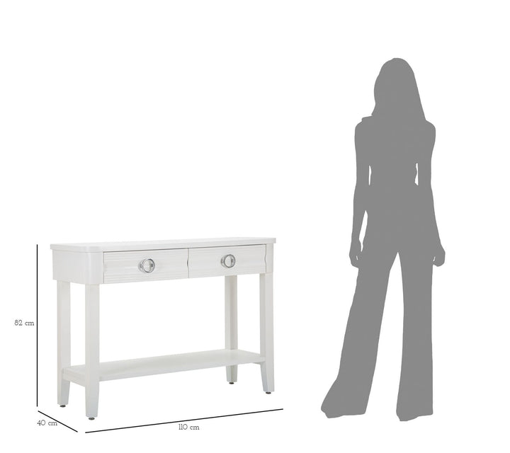 Weiss Holz Konsolentisch Mit Schubladen Shine Kollektion