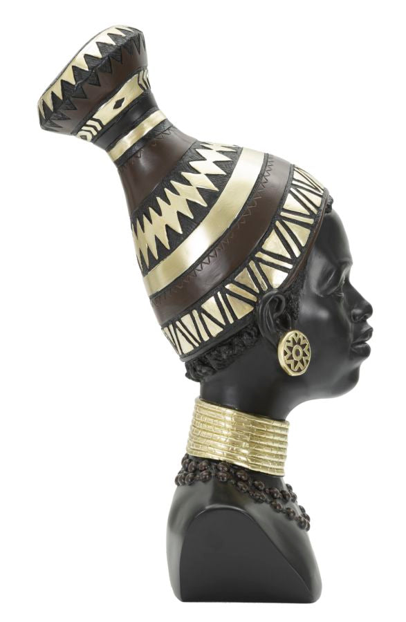 Afrikanische weibliche Büste (Moderne Dekoration)