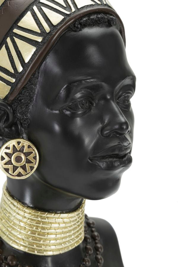 Afrikanische weibliche Büste (Moderne Dekoration)