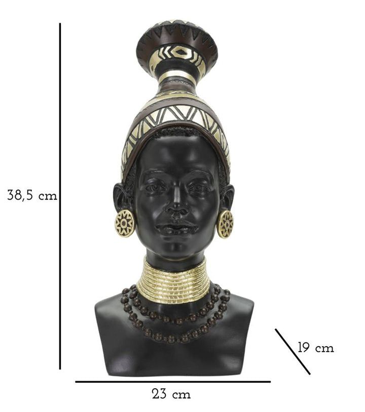 Afrikanische weibliche Büste (Moderne Dekoration)