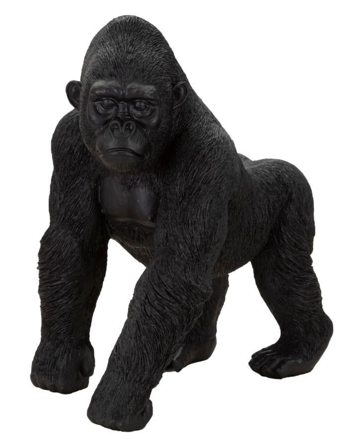 Schwarze Gorillastatue (Moderne Dekoration)