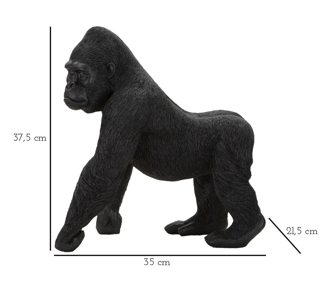 Schwarze Gorillastatue (Moderne Dekoration)